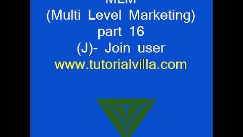MLM(Multi Level Marketing) website using php part 16(J)- Join user
