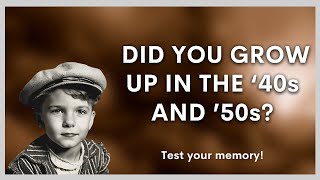 Tough 1950s Trivia Quiz  Is Your Memory Good Enough To Pass This Quiz?