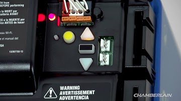 How to Program the Travel on a Chamberlain Garage Door Opener with a Yellow Learn Button