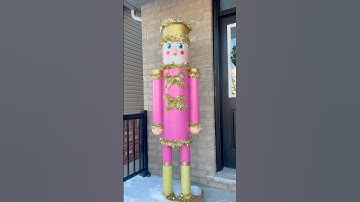 I Built a Life-Size Nutcracker for My Porch! #DIYChristmas