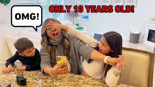 MOM REACTS TO 10 YEAR OLD AVA'S CAMERA ROLL ON HER IPHONE PRO MAX!