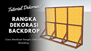 DESAIN RANGKA BELAKANG BACKDROP PERSEGI PANJANG/RANGKA BACKDROP UNTUK USAHA DEKORASI BACKDROP SIMPLE