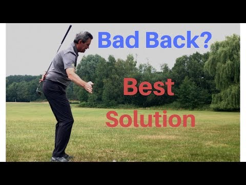 Como jogar golfe com um problema nas costas.