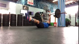 Barbell Flutter Kicks