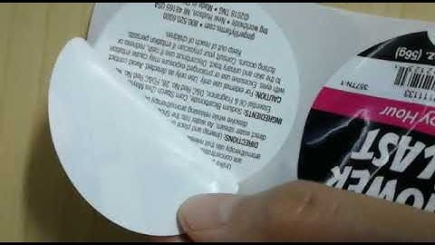 Two layer label, colorful printing label, booklet label, customized size label, small bottle label