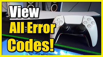 How to View Error History on PS5 Console (Fix Error Codes)