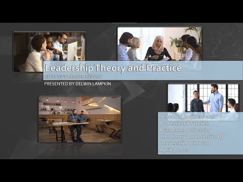 Effective Leader in Leadership Theory and Practice