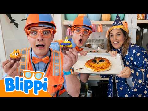 Blippi Makes Halloween Monster Treats | Cooking & Halloween | Educational Videos for Kids