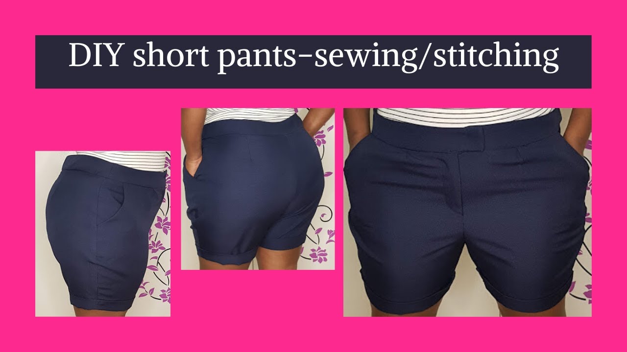 【SCENERITY】Dail cutting short pants How to make short pants /diy short pants sewing/how to sew