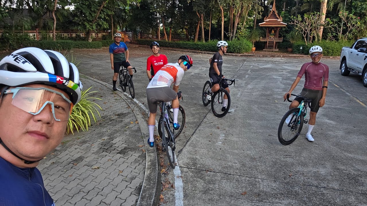 คนสามพรานชวนปั่นยามเย็นวันพฤหัส 19/2/69       คนน้อยแต่คุณภาพล้วนๆ