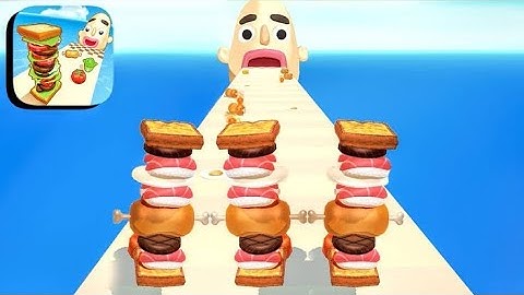 Sandwich 🍔 rush new tiktok - all max level iOS trailer walkthrough satisfying gameplay.