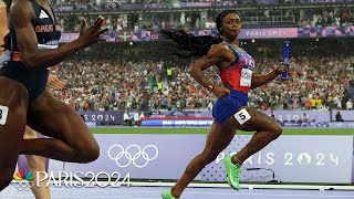 The most hypnotic and dramatic railcam footage from track finals at the Paris Olympics | NBC Sports