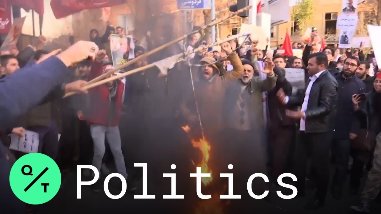 Tehran Protesters Call for Expulsion of U.K. Ambassador Outside British Embassy