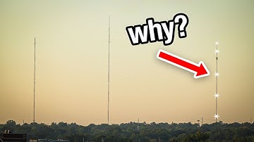 Why do some radio towers blink?