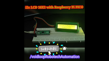 I2C LCD16X2 with Raspberry Pi PICO #Demo #shorts