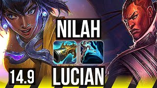 NILAH & Nautilus vs LUCIAN & Milio (ADC) | Penta, Godlike, 10/3/5 | KR Diamond | 14.9