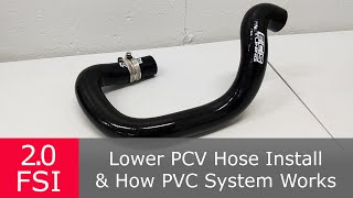 How the PCV system works 2.0 FSI | ECS Lower PCV Hose Install | Audi A4 B7 | VW