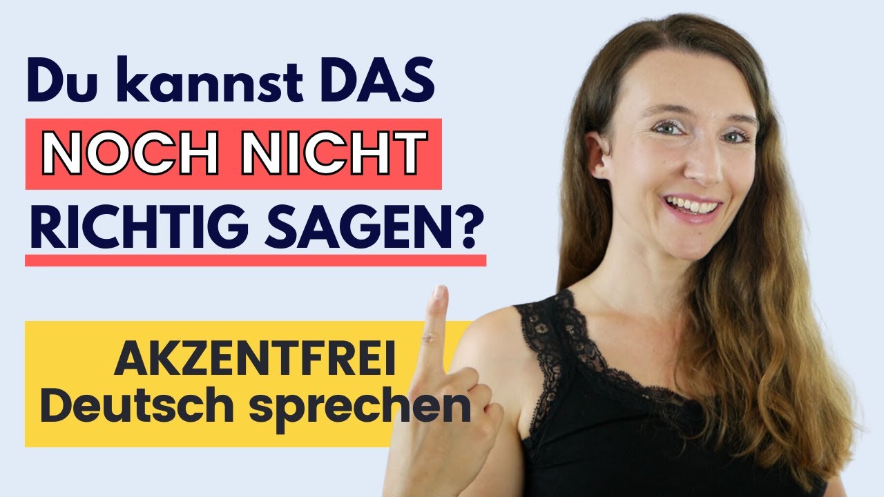 Diese deutschen Wörter MUSST DU richtig sagen 🇩🇪 AKZENTFREI Deutsch sprechen