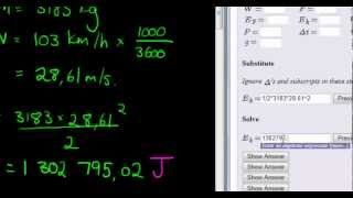 Kinetic Energy Example