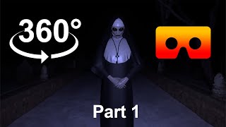 Granny Nun 1 || Walk among the Graves || 360 VR video Horror video