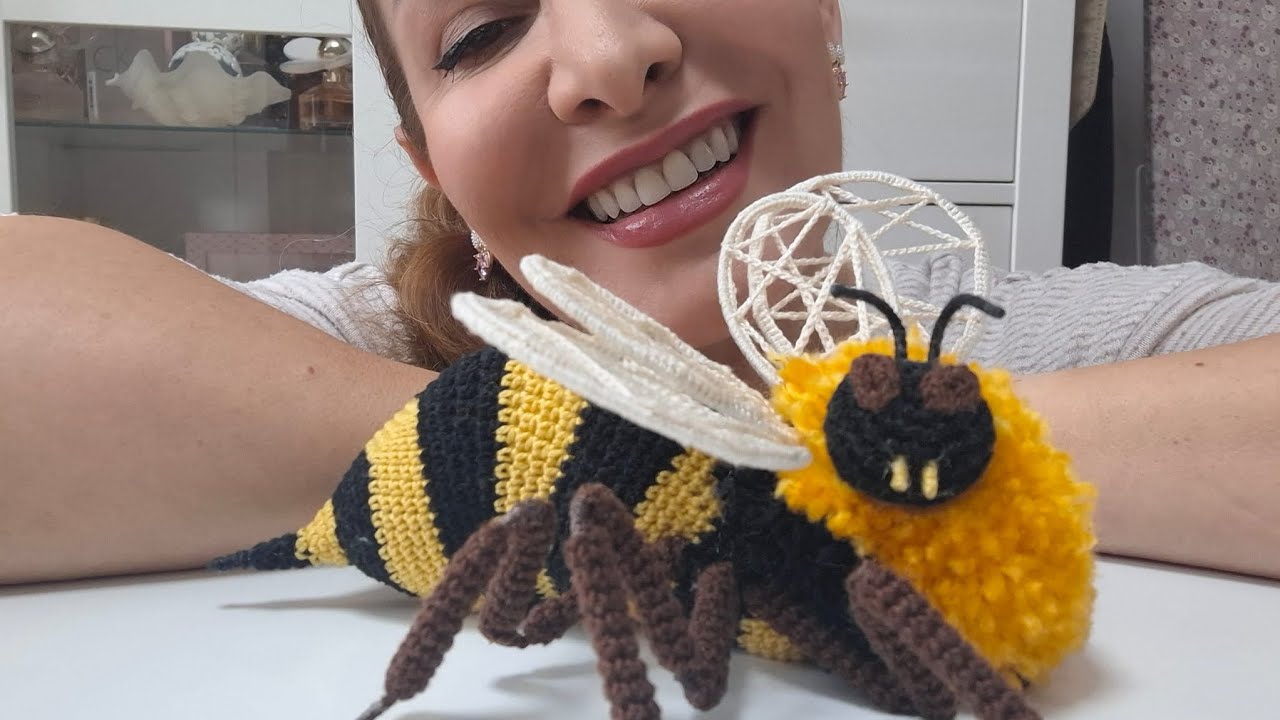 Abeja a crochet a partir de una foto. 2° Parte