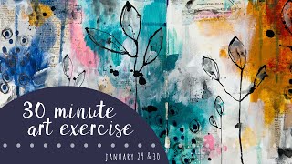 30 Minute Art Exercise - accidental colors - 1.29 & 30.20 Guide