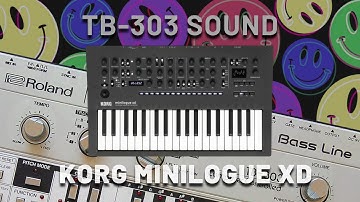 Roland TB-303 Sound with Korg Minilogue XD [Synthesizer Demo] (No Talking)