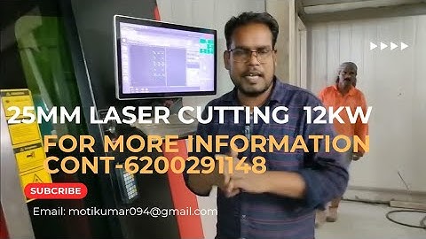How to cut 25mm Laser Cutting || #onlineclasses #cypcut #ncstudio #autocad #fiberlaser #nesting