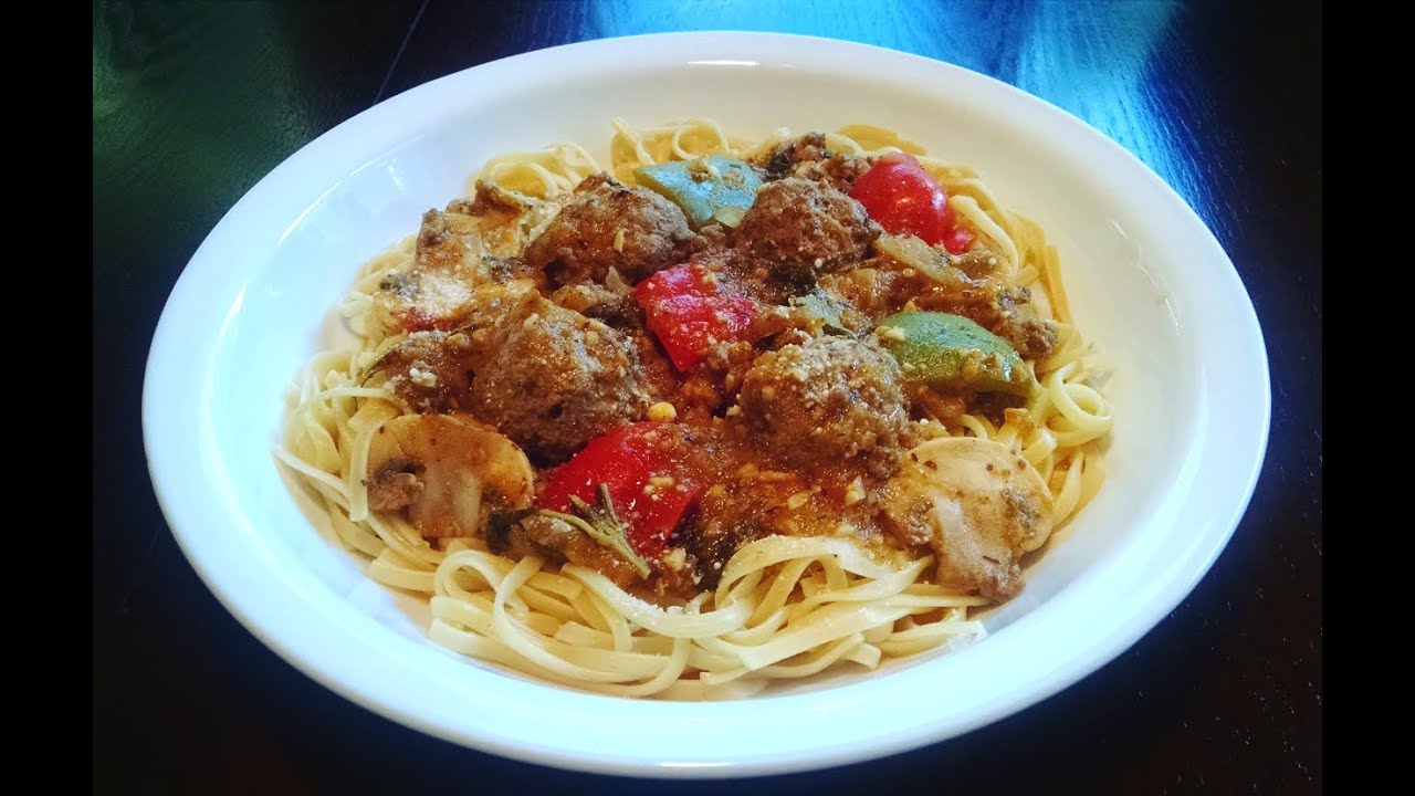 Homemade Pasta Sauce with Meatballs YouTube