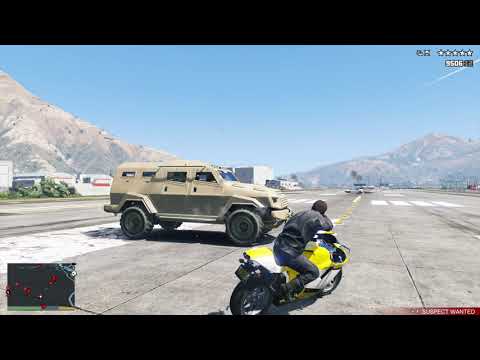 GTA 5 - Fort Zancudo Military Base Raid + Six Star Escape