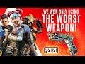 WE WON ONLY USING the WORST GUN in the GAME! - Apex Legends w/ TSM Viss & Krafty