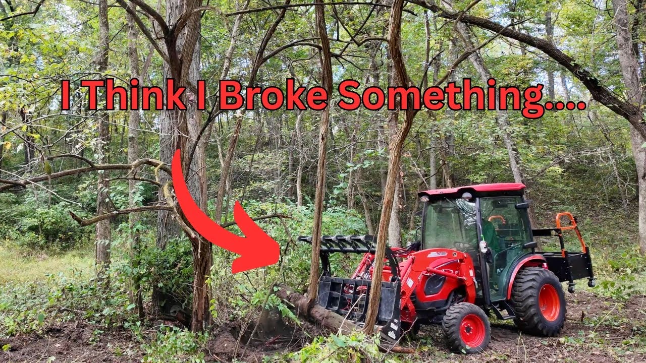 Transforming a Neglected Creek  | Operating Kioti Tractor in Dangerous Areas