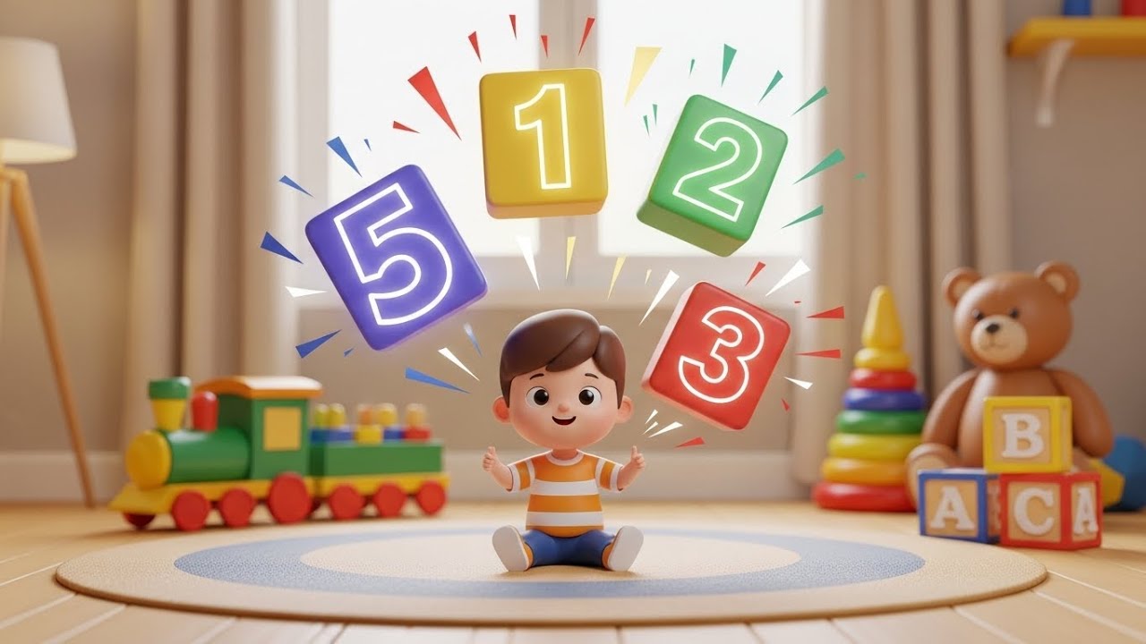 123 Счётная песенка 🔢🎵✨ | Весёлая песенка про числа для детей и малышей 🌈👶