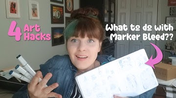 4 Sketchbook Hacks for Alcohol Markers - What to do with marker bleed