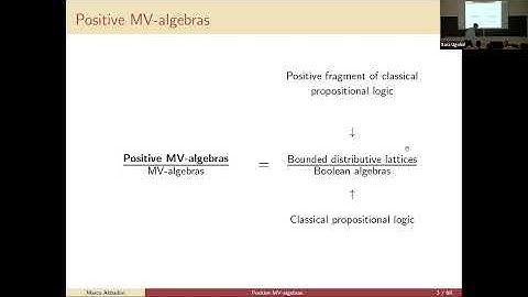 Algebraic logic - Positive MV-algebras - Marco Abbadini (2023) - Algebra Week