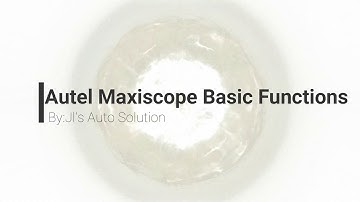 How to use Autels Maxiscopes Basic Functions