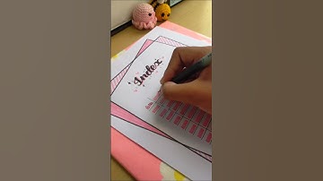 Index Design Idea 🌷✨ (Recreated) #togetherwcreativeness #indexdesign #shorts