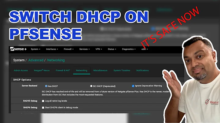 Move pfSense from ISC DHCP to Kea DHCP