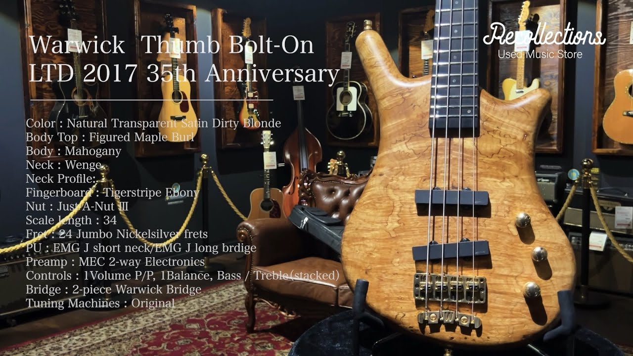 ✴︎thumb✴︎ ギター Warwick Germany Pro Thumb Bolt-On LTD 2017 35th Anniversary エレキ
