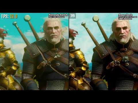 Nintendo Switch vs. Steam Deck | The Witcher 3 Comparison