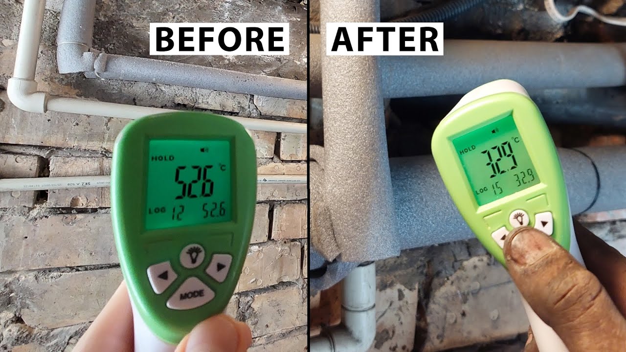 Insulate Heating Hot Water Pipes & Save Money YouTube