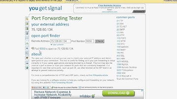 Check Port Forwarding Setting on yougetsignal.com