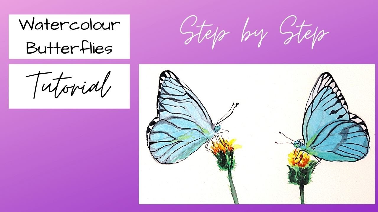 DIY Simple Watercolor Butterflies Anyone Can Make! - creative