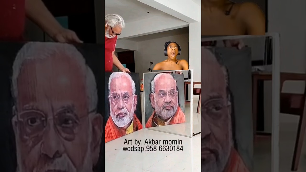 One Frame, Two Legends | Amit Shah & Narendra Modi Painting Reveal