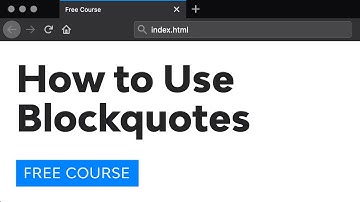 Day 6: Blockquotes (30 Days to Learn HTML & CSS)