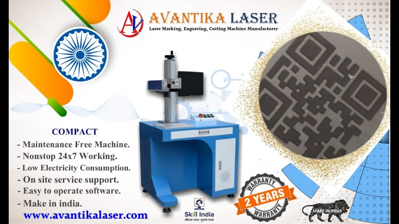 HOW TO MARKING A QR CODE ON METALLIC PARTS, BLACK MARKING ON STAINLESS