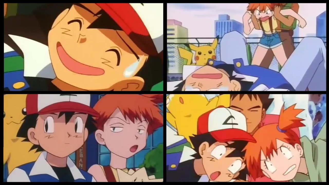 Ash, Brock and Misty funny moments 🤣✌️💯 