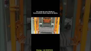 Automatic brick making machine, high pressure molding, solid brick quality.