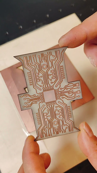 ComMarkerB4 laser engraving machine Detailed process of making PCB #laserengraving #pcb #fiberlaser