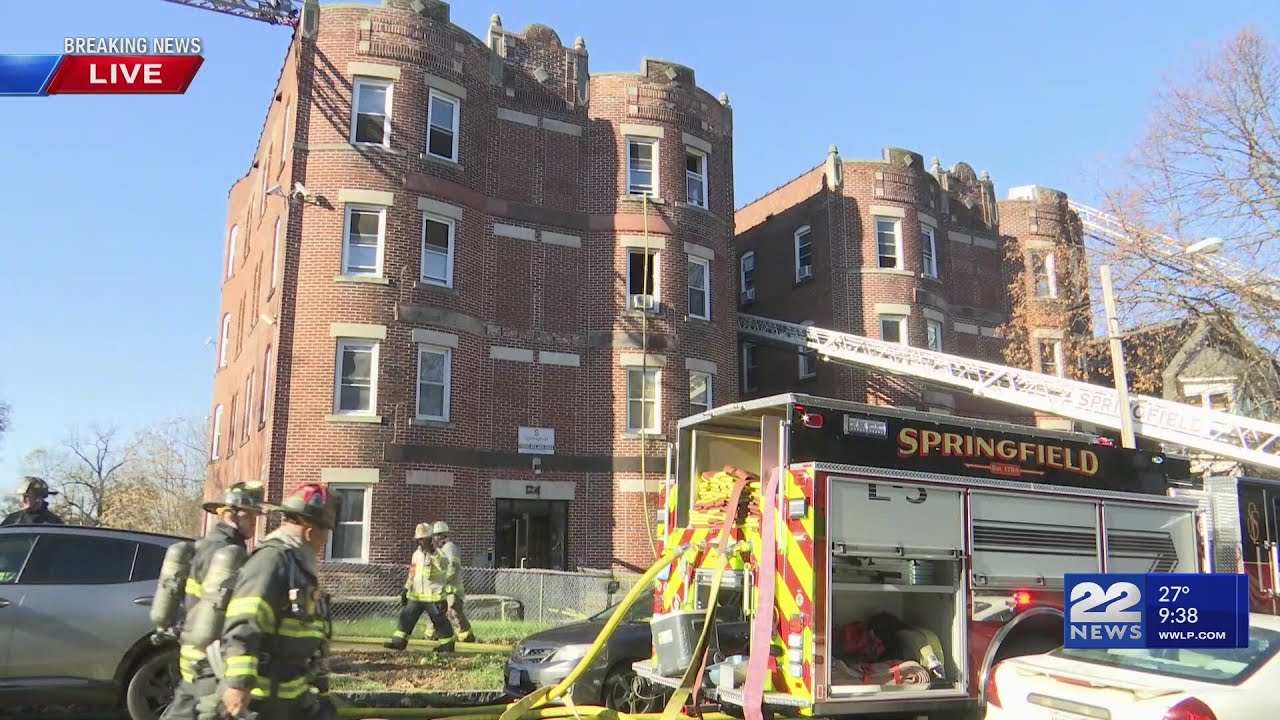 Fire crews working to put out apartment building fire in Springfield ...